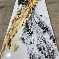 Bileog Marmair PVC Le haghaidh Maisiú Baile